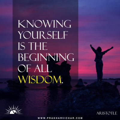 Knowing yourself is the beginning of all wisdom. Aristotle